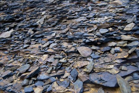 Namurian shale and sandstone at the Cliffs of Moherの写真素材