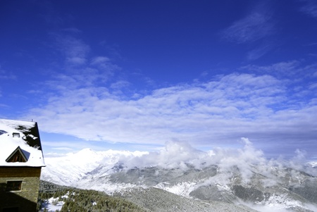 Port Aine landscape, winter season. の写真素材