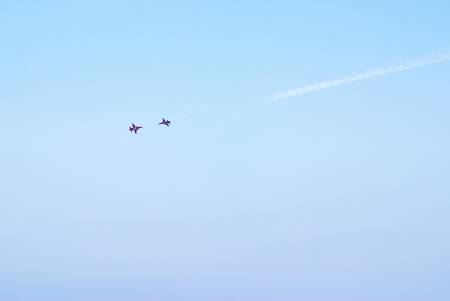 Airplanes show in Barcelona Spain  Flying exhibition 