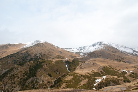 Winter landscape at Boi Taull, Catalonia Spain.の写真素材
