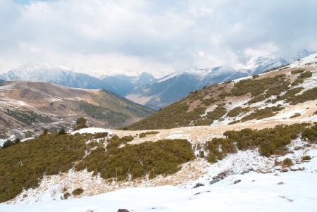 Winter landscape at Boi Taull, Catalonia Spain の写真素材