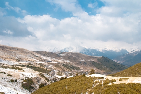 Winter landscape at Boi Taull, Catalonia Spain の写真素材