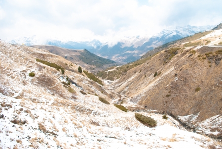 Winter landscape at Boi Taull, Catalonia Spain の写真素材