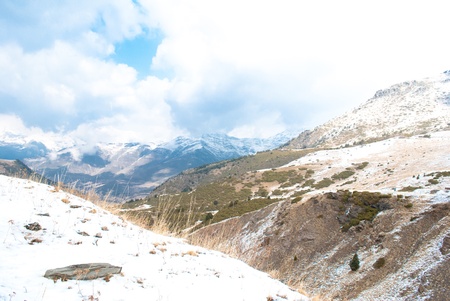 Winter landscape at Boi Taull, Catalonia Spain の写真素材