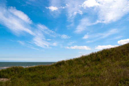A summer day at Brittas Bay  Wicklow Ireland  の写真素材