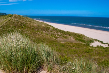 A summer day at Brittas Bay  Wicklow Ireland  の写真素材