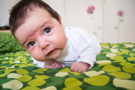 Newborn baby under three months oldの写真素材
