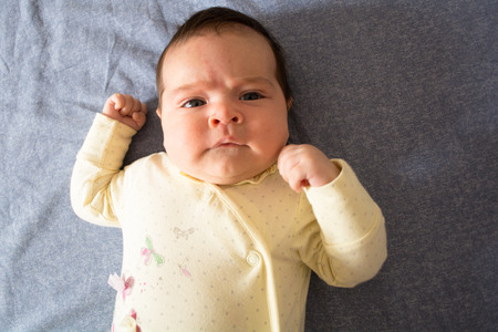 Newborn baby under three months oldの写真素材