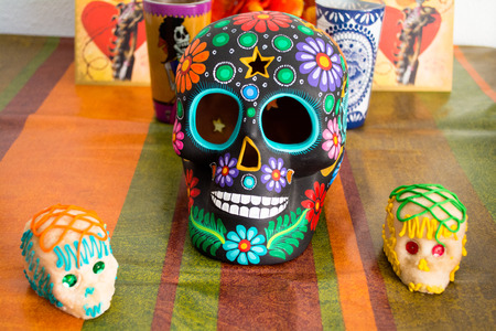 Decorations for Mexican Day of the Deadの写真素材