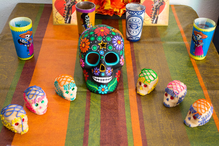 Decorations for Mexican Day of the Deadの写真素材