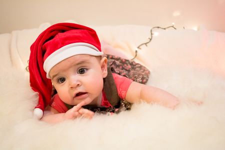 Baby Santa Claus, Christmas spiritの写真素材