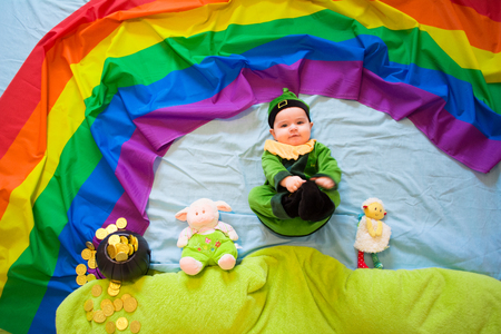 Saint Patricks Day - Irish babyの写真素材