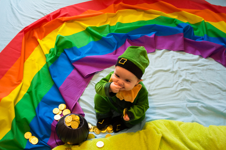 Saint Patricks Day - Irish babyの写真素材