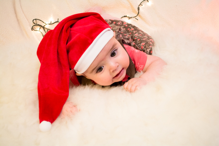 Baby Santa Claus, Christmas spiritの写真素材