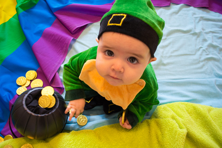 Saint Patricks Day - Irish babyの写真素材