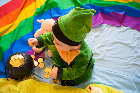 Saint Patricks Day - Irish babyの写真素材