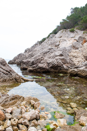Summer landscapes around Costa Brava, impressive cliffs and coastlines.の写真素材