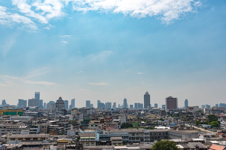 angkok Cityscape, Business center with high buildingの写真素材