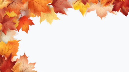 Embrace the autumnal charm with this decorative frame adorned by a beautiful fall leaves border. The vibrant hues of autumn create an artistic and nature-inspired design, perfect for enhancing the seasonal ambiance in your creative projects.の素材