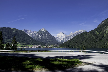 mountains in Achensee, Austriaの写真素材