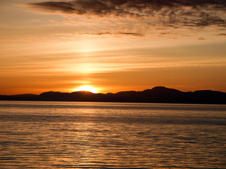 Sunset Norwayの写真素材