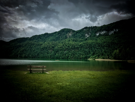 Weissensee lakeの写真素材
