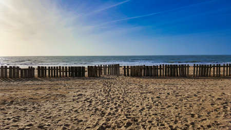 sea on an autumn afternoonの写真素材