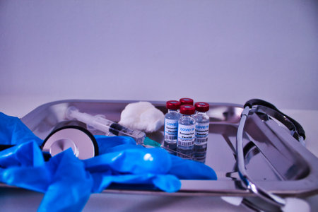 covid 19 hospital-based vaccine package for patients around the worldの写真素材