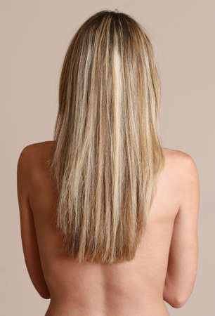 Woman standing nakedの写真素材