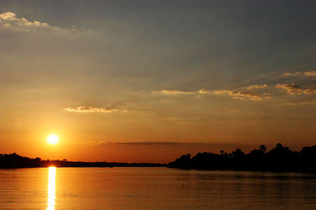 Sunset in Zimbabweの写真素材