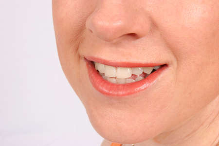 Isolated smile of a woman