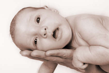 Newborn Baby on her first photo shoot!の写真素材