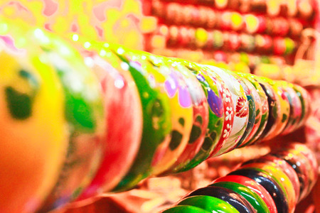 variety of colorful bracelets