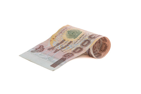 1000 Baht Rolls of banknote of Thai currency