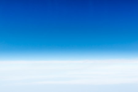 Cloudscape Blue sky and white cloud. Sunny dayの写真素材