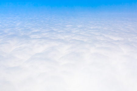 Cloudscape Blue sky and white cloud. Sunny dayの写真素材