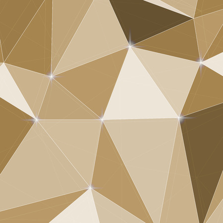 vector abstract polygonal, brown background for designのイラスト素材