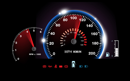 abstract car speedometer background vectorのイラスト素材