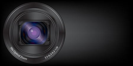 Lens digital camera background vectorのイラスト素材