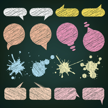 Set of offer flat elements label design vector illustrationのイラスト素材