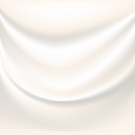 Cream soft curtain seamless background, Vector illustration.のイラスト素材