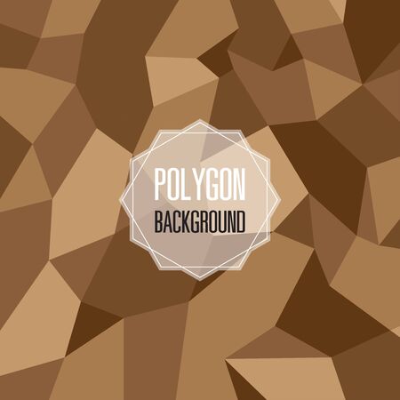 Abstract brown polygon background design vector illustrationのイラスト素材