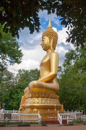 Golden Buddha statueの写真素材