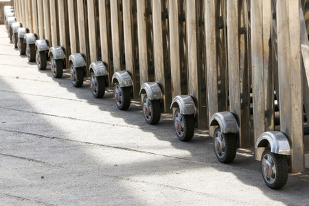 Cart wheelsの写真素材