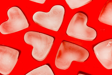 heart-shape iceの写真素材