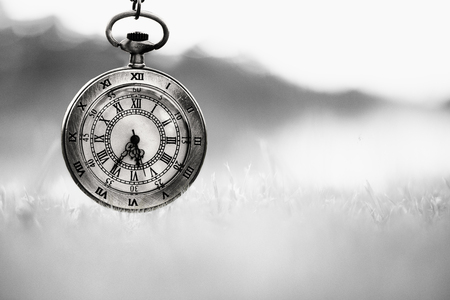 Pocket watch (Black and white)の写真素材