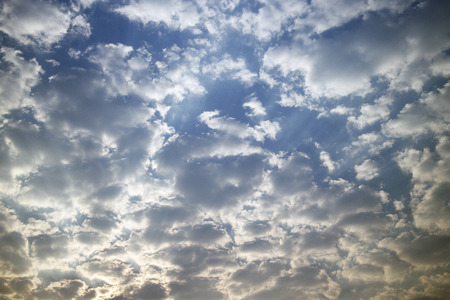 Colorful sky with clouds background