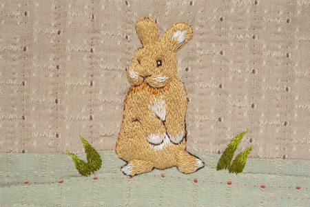 Quilt : Rabbitの写真素材