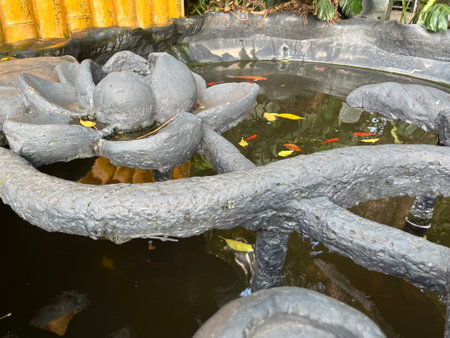 Charming Garden Path with Natural - themed Elements.の写真素材