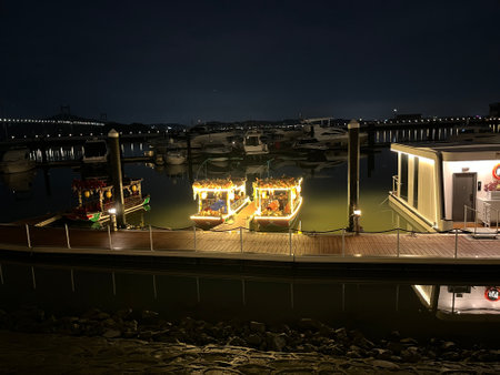 Night view of Nansha Yacht Club